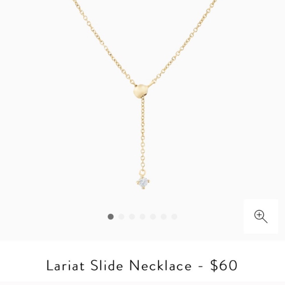 Mejuri Lariat Slide Necklace